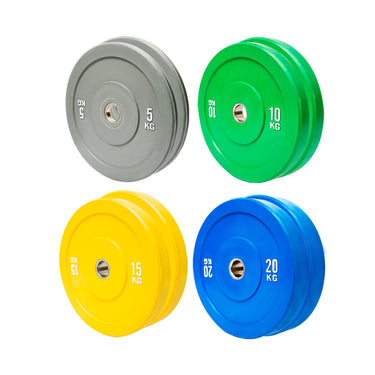100kg Colour Bumper Plates Bundle (5/10/15/20) T - Oli Joy Sports