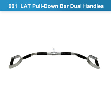 LAT Pull-Down Bar Dual Handles Cable Attachment - Oli Joy Sports