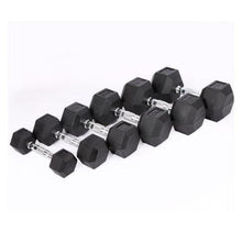 Load image into Gallery viewer, 1kg to 10kg Hex Dumbbell & Storage Rack Bundle (10 pairs - 110kg) - Oli Joy Sports