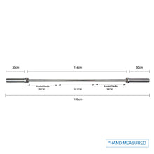 Load image into Gallery viewer, Pre Order 1.8M Olympic Weight Barbell Bar 12KG 700LB - Oli Joy Sports
