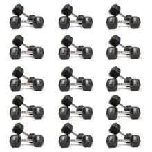 Load image into Gallery viewer, 2.5kg to 45kg Hex Dumbbell Bundle (15pairs - 635kg) - Oli Joy Sports