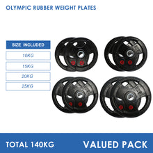 Load image into Gallery viewer, 140kg Olympic Weight Plates Bundle (10/15/20/25) - Oli Joy Sports