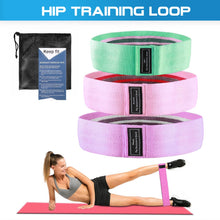 Load image into Gallery viewer, Set of 3 Fabric Hip Resistance Bands - Oli Joy Sports