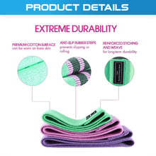 Load image into Gallery viewer, Set of 3 Fabric Hip Resistance Bands - Oli Joy Sports