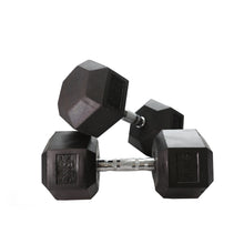 Load image into Gallery viewer, Rubber Hex Dumbbell (2.5kg-50kg/ 2.5kg increments) - Oli Joy Sports