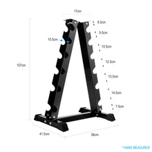 Load image into Gallery viewer, 2.5kg to 17.5kg Hex Dumbbell & Storage Rack Bundle (6 pairs - 115kg) - Oli Joy Sports