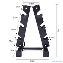 Load image into Gallery viewer, Steel Vertical 3 Pairs Dumbbells Storage Stand - Oli Joy Sports