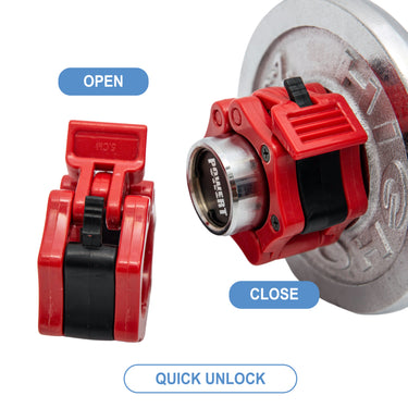 2PCS 50mm Barbell Clamp Collar Clip Plastic - Oli Joy Sports