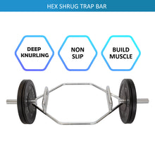 Load image into Gallery viewer, Premium Grade 140CM Olympic Hex Shrug Trap Bar - Oli Joy Sports