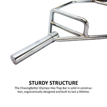 Load image into Gallery viewer, 90kg Black Bumper Plates & Hex Trap Barbell Bundle - Oli Joy Sports