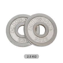 Load image into Gallery viewer, Olympic Silver Cast Iron Weight Plates 2.5/5/7.5/10/15/20kg - Oli Joy Sports