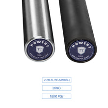 Load image into Gallery viewer, 2.2M Elite Olympic Weight Barbell 20KG 1800LB Silver - Oli Joy Sports