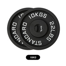 Load image into Gallery viewer, Olympic Black Cast Iron Weight Plates 1.25/2.5/5/10/15/20/25 KG - Oli Joy Sports