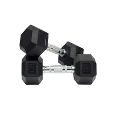 Load image into Gallery viewer, Rubber Hex Dumbbell (1kg-10kg/ 1kg increments) - Oli Joy Sports