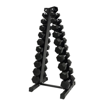 1kg to 10kg Hex Dumbbell & Storage Rack Bundle (10 pairs - 110kg) - Oli Joy Sports