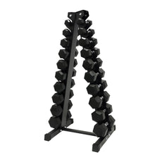 Load image into Gallery viewer, 1kg to 10kg Hex Dumbbell & Storage Rack Bundle (10 pairs - 110kg) - Oli Joy Sports