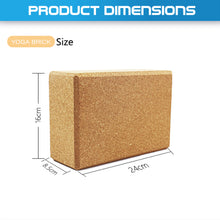 Load image into Gallery viewer, Lift and Lengthen Cork Yoga Brick - Oli Joy Sports