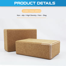 Load image into Gallery viewer, Lift and Lengthen Cork Yoga Brick - Oli Joy Sports