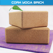 Load image into Gallery viewer, Lift and Lengthen Cork Yoga Brick - Oli Joy Sports