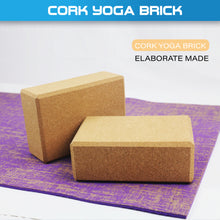 Load image into Gallery viewer, Lift and Lengthen Cork Yoga Brick - Oli Joy Sports