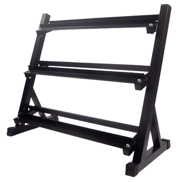 3 Layers Tiers Dumbbell Storage Rack Stand Adjustable Space - Oli Joy Sports