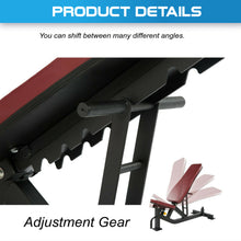 Load image into Gallery viewer, Commercial Adjustable Incline, Decline & Flat Bench - Oli Joy Sports