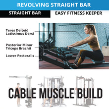 Load image into Gallery viewer, Steel Revolving Straight Bar Cable Attachment - Oli Joy Sports