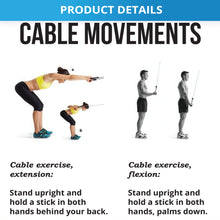 Load image into Gallery viewer, Steel Revolving Straight Bar Cable Attachment - Oli Joy Sports