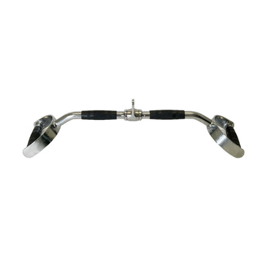 Lat Pull-Down Bar 70cm Cambered D Handle Cable Attachment - Oli Joy Sports