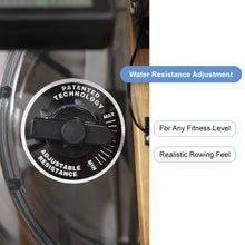 Load image into Gallery viewer, Foldable Wooden Water Rowing Machine With Adjustable Resistance - Oli Joy Sports