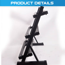 Load image into Gallery viewer, 3 Layers Tiers Dumbbell Storage Rack Stand Adjustable Space
