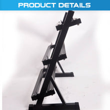 Load image into Gallery viewer, 3 Layers Tiers Dumbbell Storage Rack Stand Adjustable Space - Oli Joy Sports