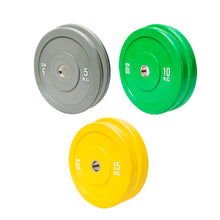 Load image into Gallery viewer, 60kg Colour Bumper Plates Bundle (5/10/15) - Oli Joy Sports
