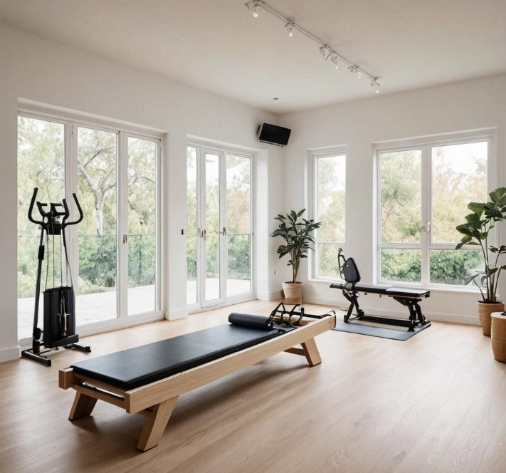 How to Style Your Home Gym with a Luxurious Oak Wood Pilates Reformer