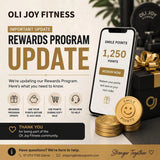 OLI JOY Fitness Rewards Program Update – Points Program Cancellation FAQ