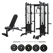 Load image into Gallery viewer, Oli Joy 8019 Elite Modular Power Rack Bundle – All-in-One Smith Machine with 140 kg Stacks &amp; 150 kg Plates
