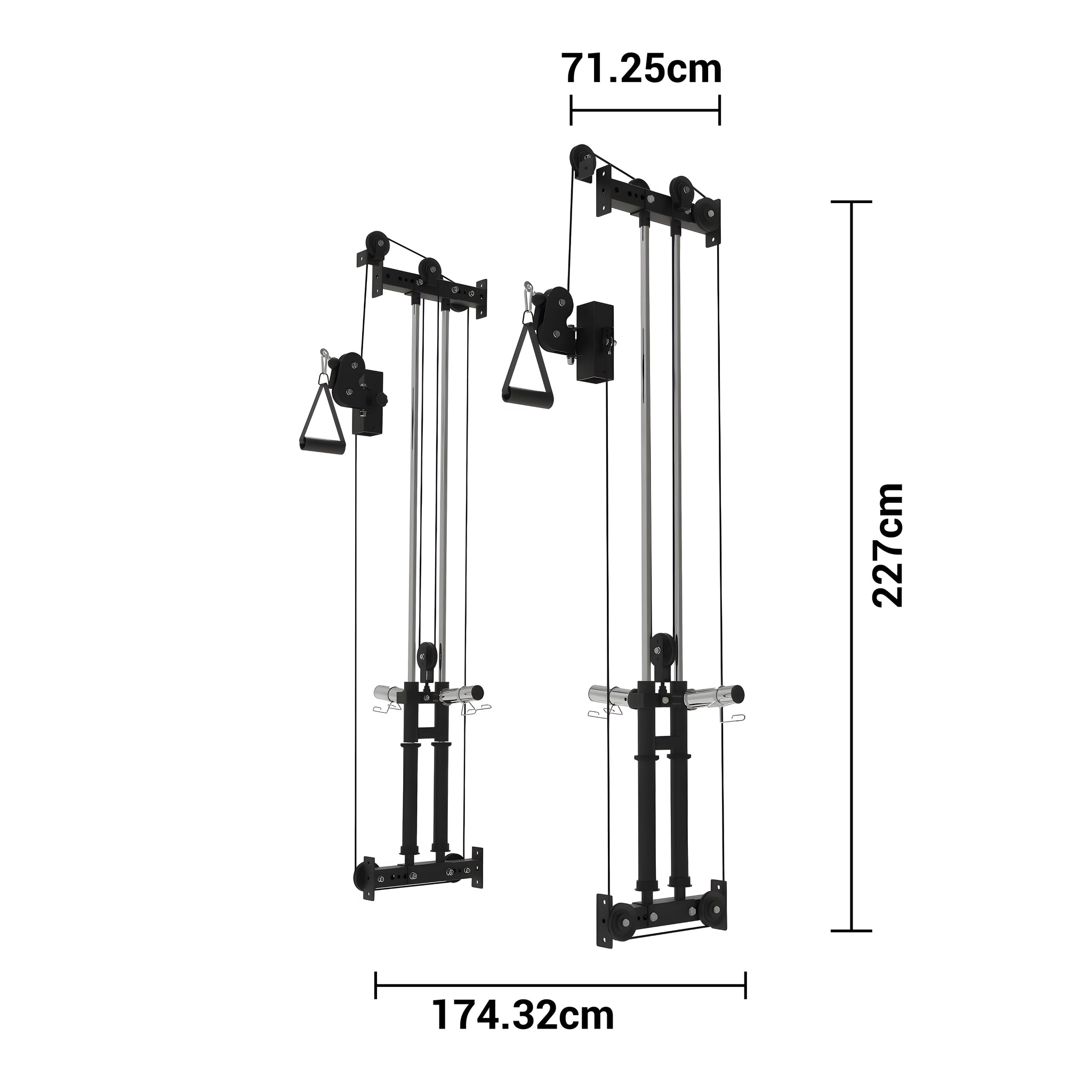 3.0mm cable crossover machine plate load with 100kg Rubber plates(5kg 20kg plates preorder)