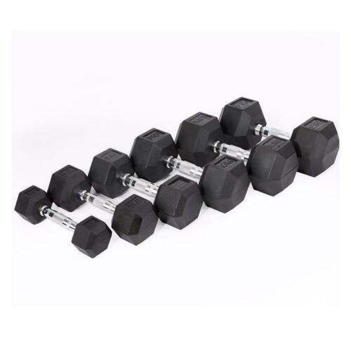 2.5kg to 17.5g Hex Dumbbell & Storage Rack Bundle (6 pairs - 110kg) - Oli Joy Sports 