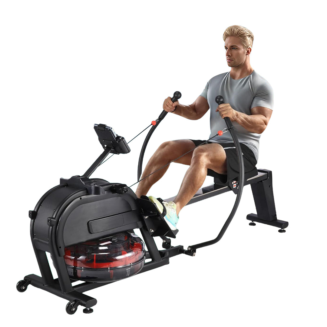 Magnetic & Water Resistance Dual-Oar Wind Rowing Machine