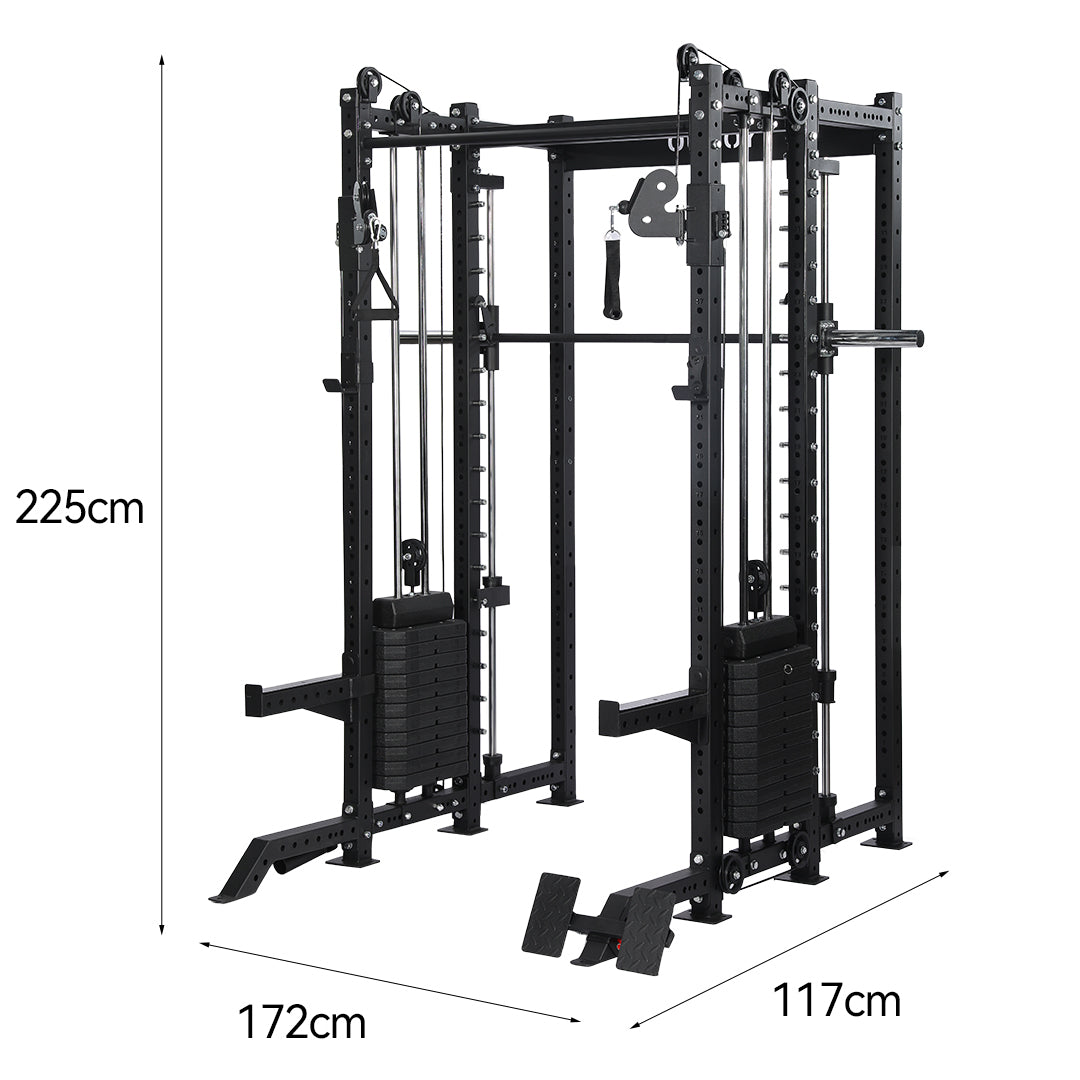 OLI JOY All-in-One Pin-Loaded Smith Machine Functional Trainer