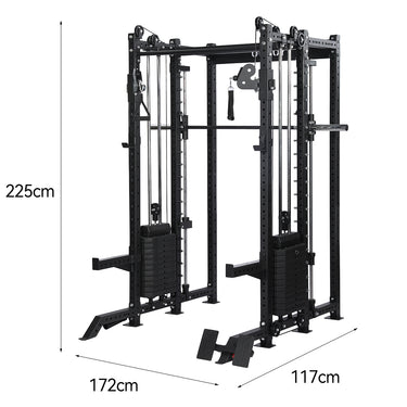 OLI JOY All-in-One Pin-Loaded Smith Machine Functional Trainer