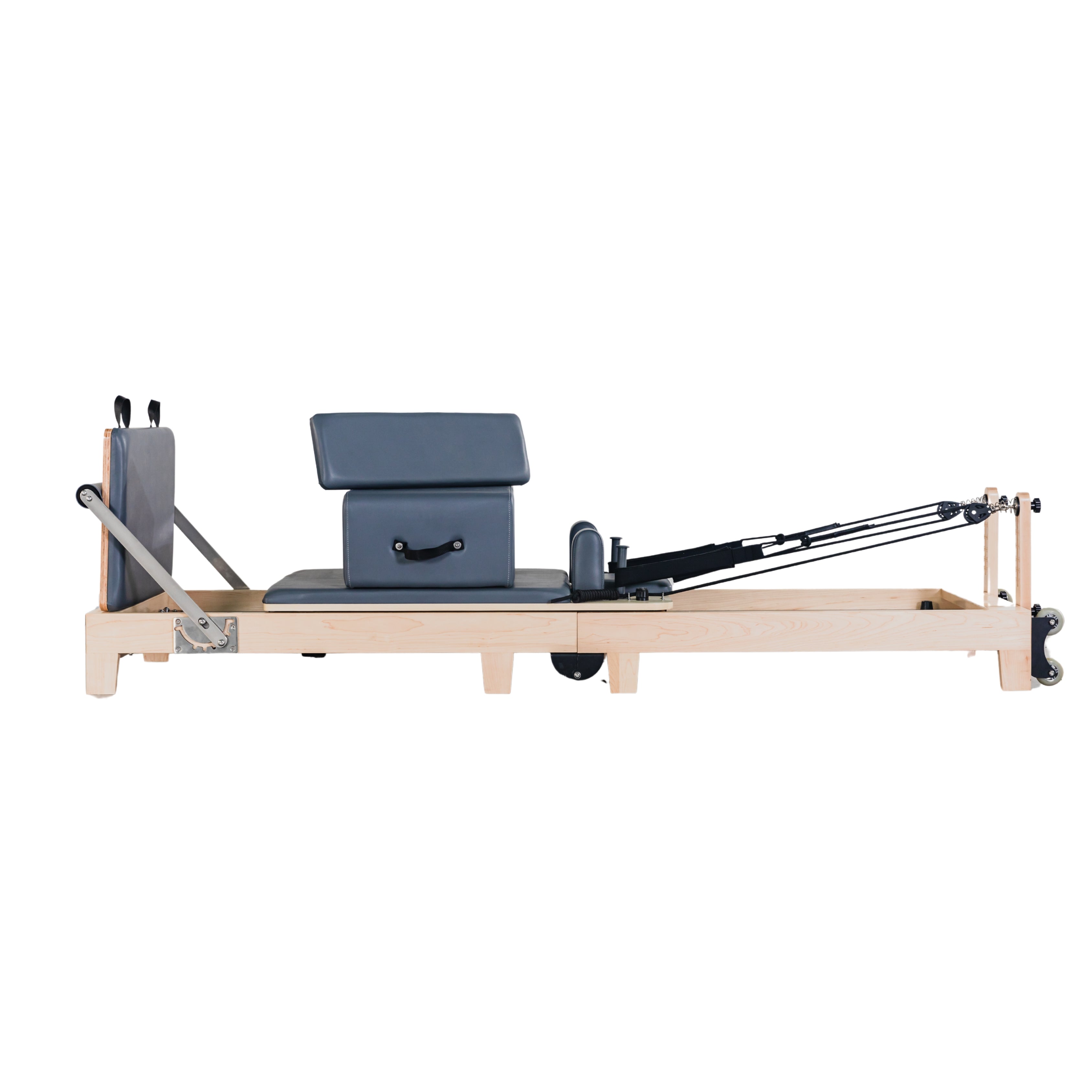 Foldable Pilates Reformer Oak Wood - Oli Joy Sports 