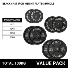 Load image into Gallery viewer, 3.0mm cable crossover machine plate load with 100kg cast iron plates

