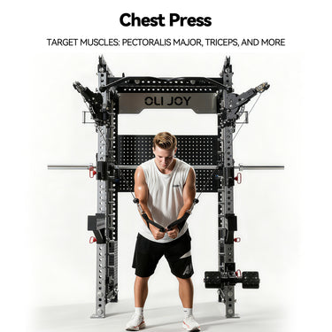 Preorder OLI JOY Commercial Pin-Loaded Smith Machine with Cable Crossover