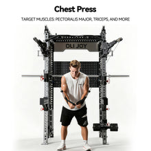 Load image into Gallery viewer, All-in-One Smith Machine Cable Crossover – Pin-Loaded Strength Trainer for Home &amp; Commercial Gym
