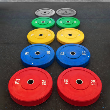 OLI JOY 150KG Colour Bumper Plate Bundle (5/10/15/20/25KG)