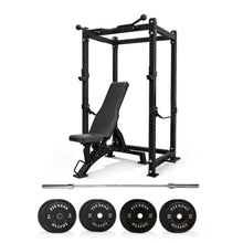 Load image into Gallery viewer, Preorder Oli Joy Full Cage Power Rack with Heavy-Duty Steel Frame with 100 kg Plates, Barbell &amp; Bench
