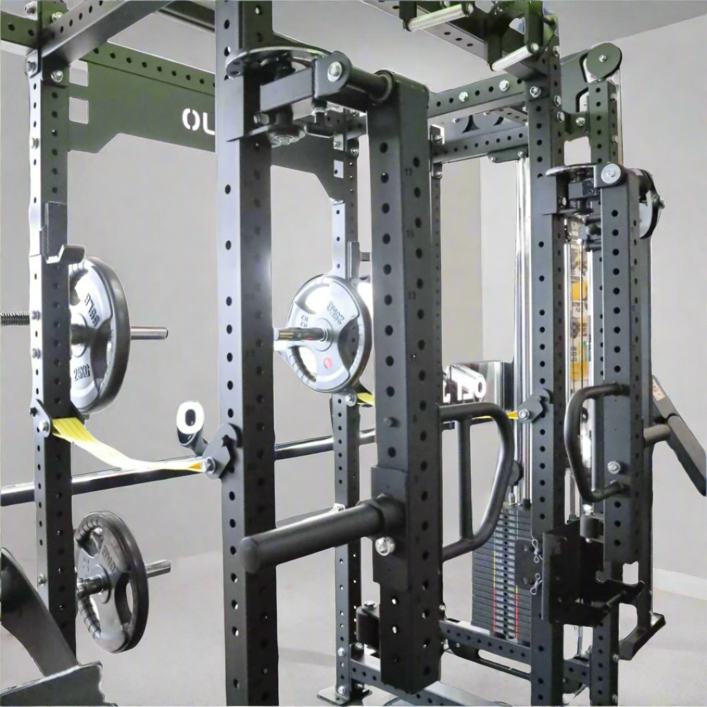 Ultimate Multi function Power Rack Pin Loaded Cable System Modular Power Rack System