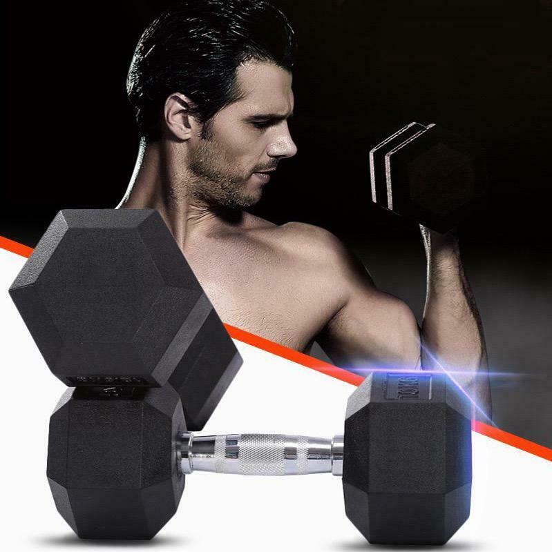 2.5kg to 17.5g Hex Dumbbell & Storage Rack Bundle (6 pairs - 110kg) - Oli Joy Sports 
