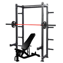 Load image into Gallery viewer, Squat Rack Half Cage With Weight Storage Rigs – 2.0mm Modular Rack System + Bench

